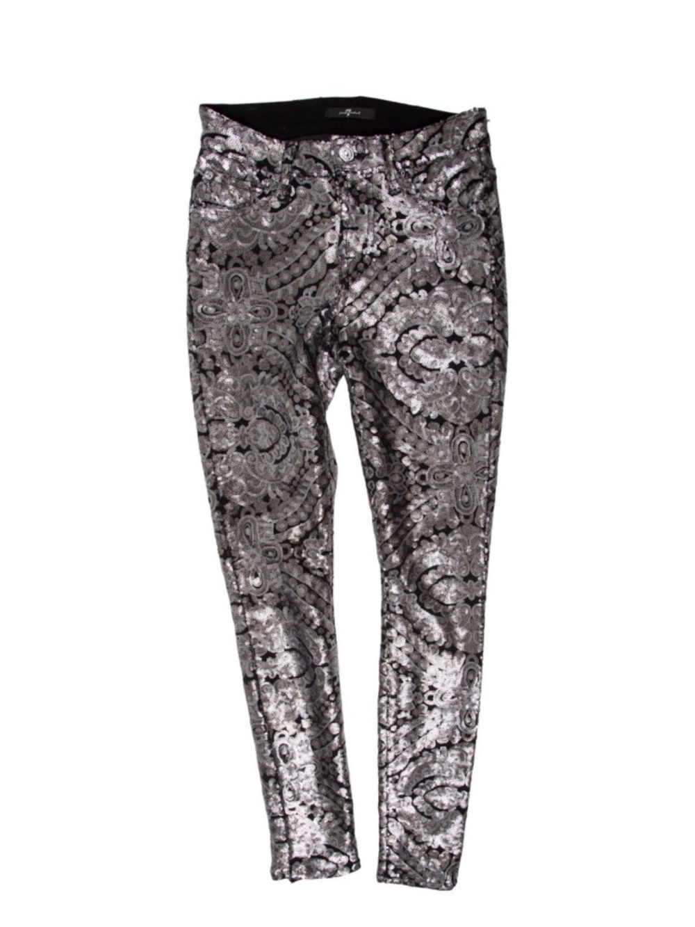 7 for All Mankind Embellished Mid-Rise Pants